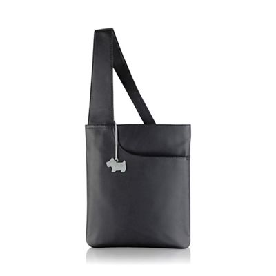 Medium black leather 'Pocket Bag' cross body